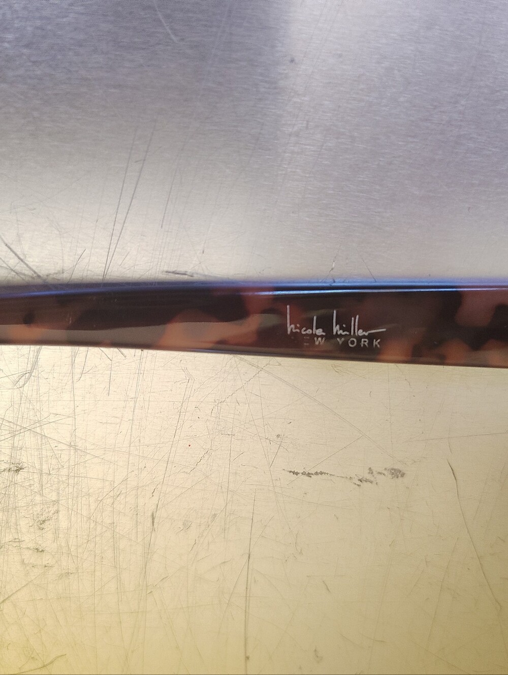 Nicole Miller Eyeglass frames ONLY Milky Blush - Picture 4 of 5